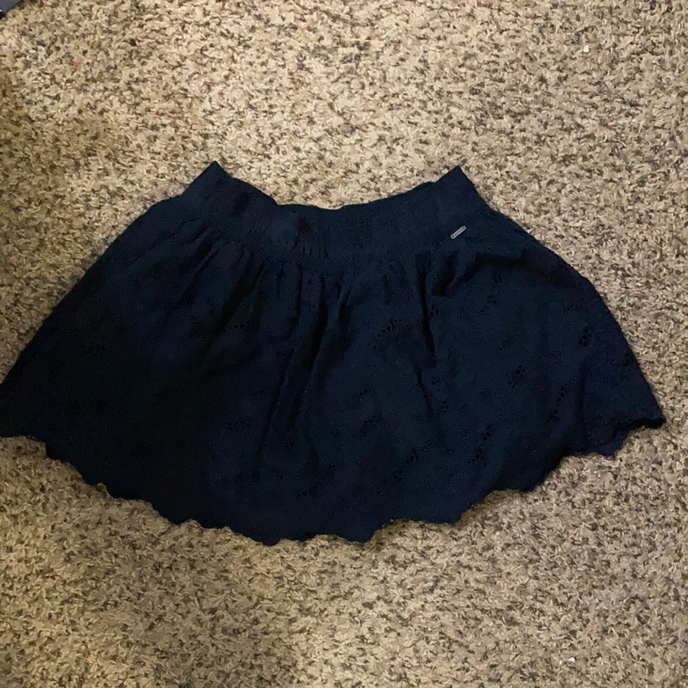 Navy Lace hollister skirt